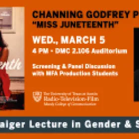 Janet Staiger Lecture in Gender and Sexuality  Filmmaker Screening and Talk: Channing Godfrey Peoples, “Miss Juneteenth”