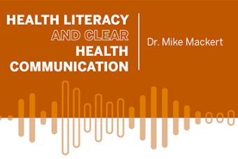 Title card for the Health Literacy and Clear Health Communication course