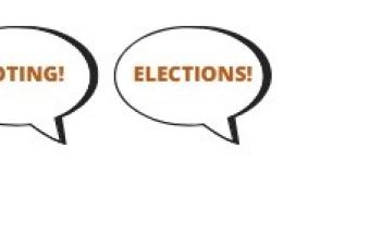 Vote! in thought bubble