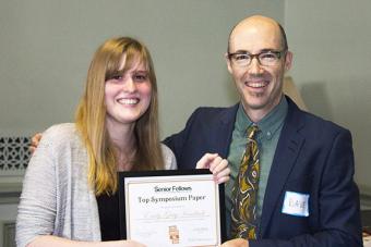 Honors student wins Top Symposium Paper award