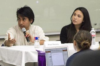 Students participating in Beyond Diversity panel
