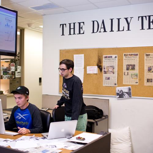 students in the Daily Texan