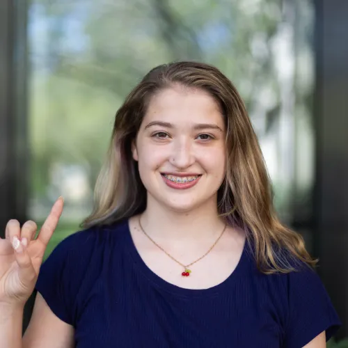 Photo of Honors Student Council Community Engagement Chair, Addison McKenna Goncalo.