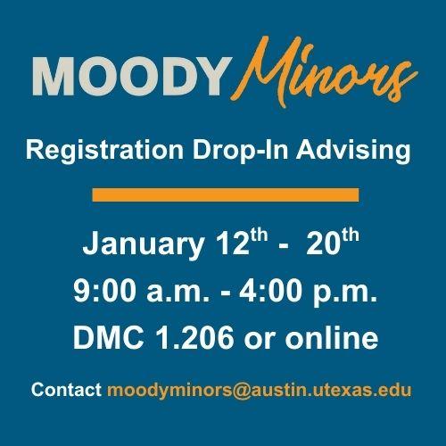 Drop-in advising for first six class days (1/12-1/20)