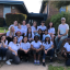 Honors students at the first ever Day of Service, painting and beautifying Webb Middle School.