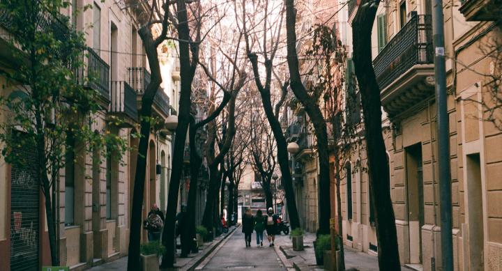 Photo of street in Barcelona