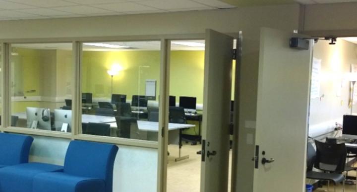 View from proctor desk