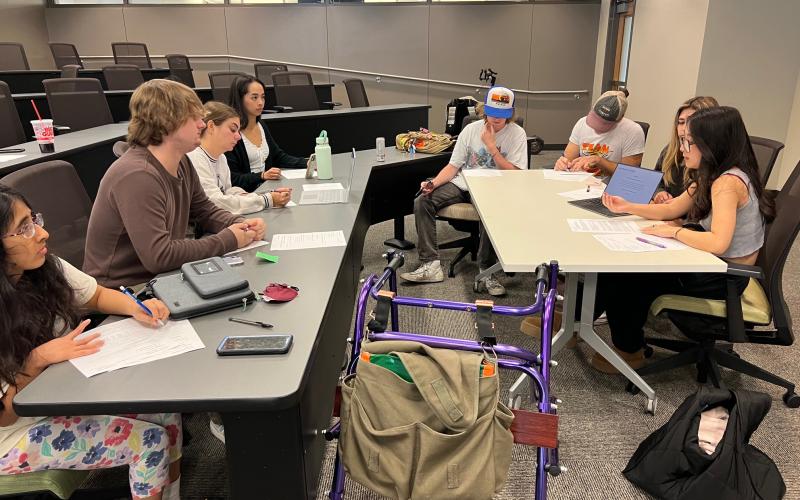 Two student teams complete peer review