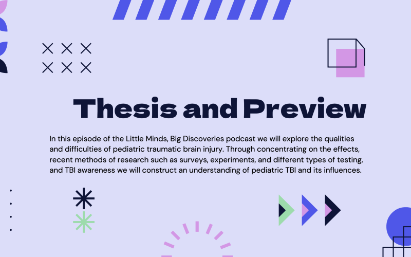 An image of a student presentation conveying the thesis. 