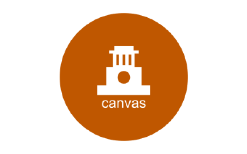 UT Canvas logo with the tower and the name "Canvas"
