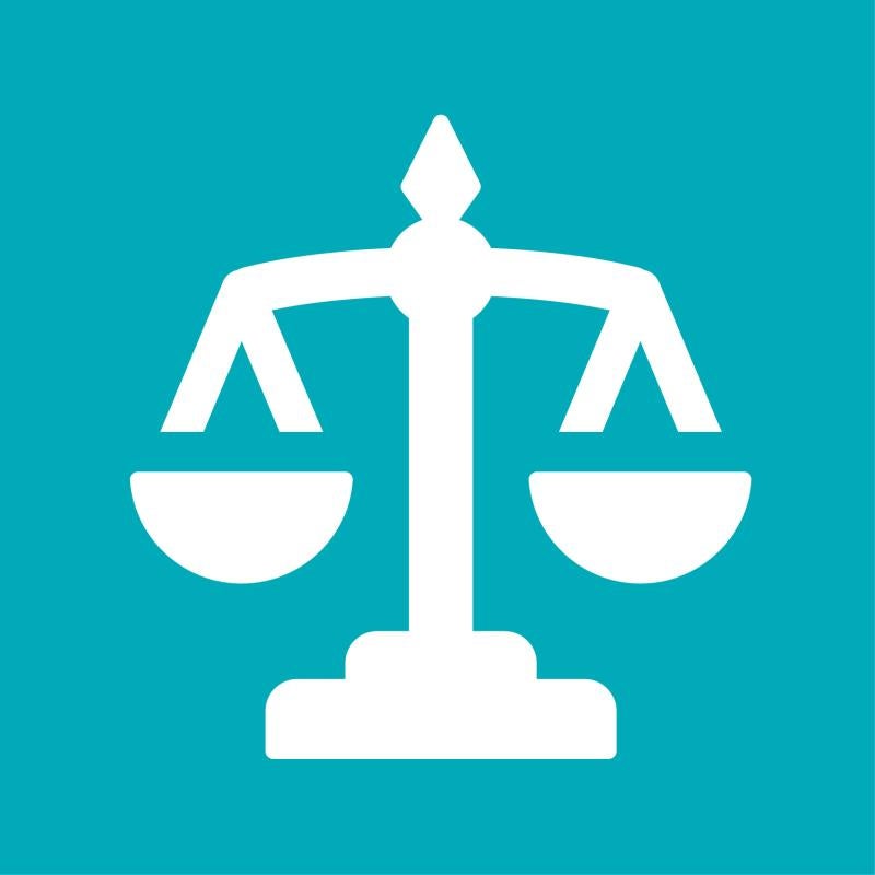 Justice scale icon