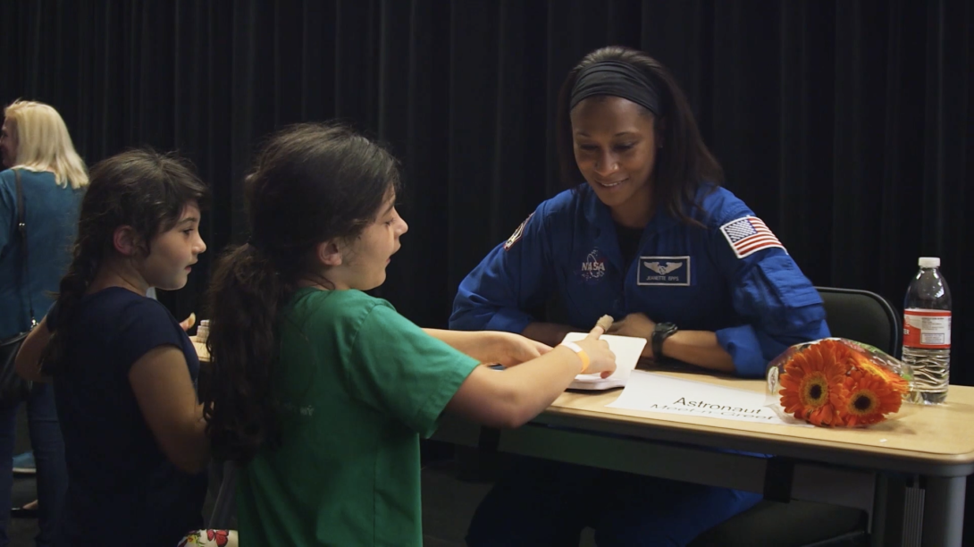 Dr. Jeanette Epps, NASA Astronaut Aerospace Engineer, appeared in one of Hot Science TV episodes. Photo Courtesy of Hot Science TV