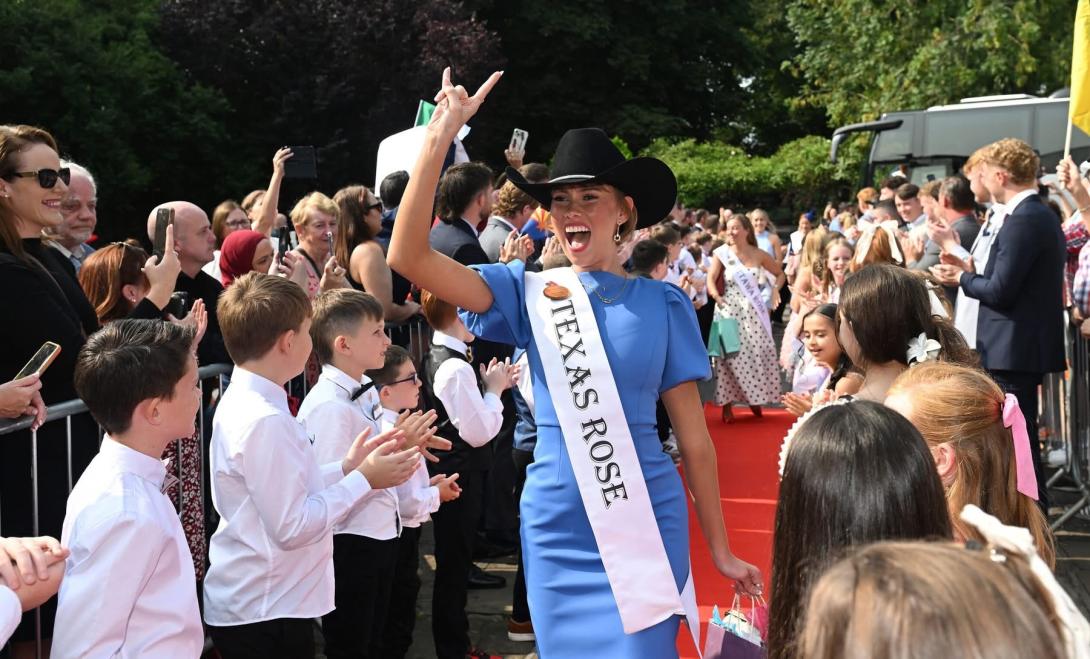 Sara Costa at the Rose of Tralee in Ireland