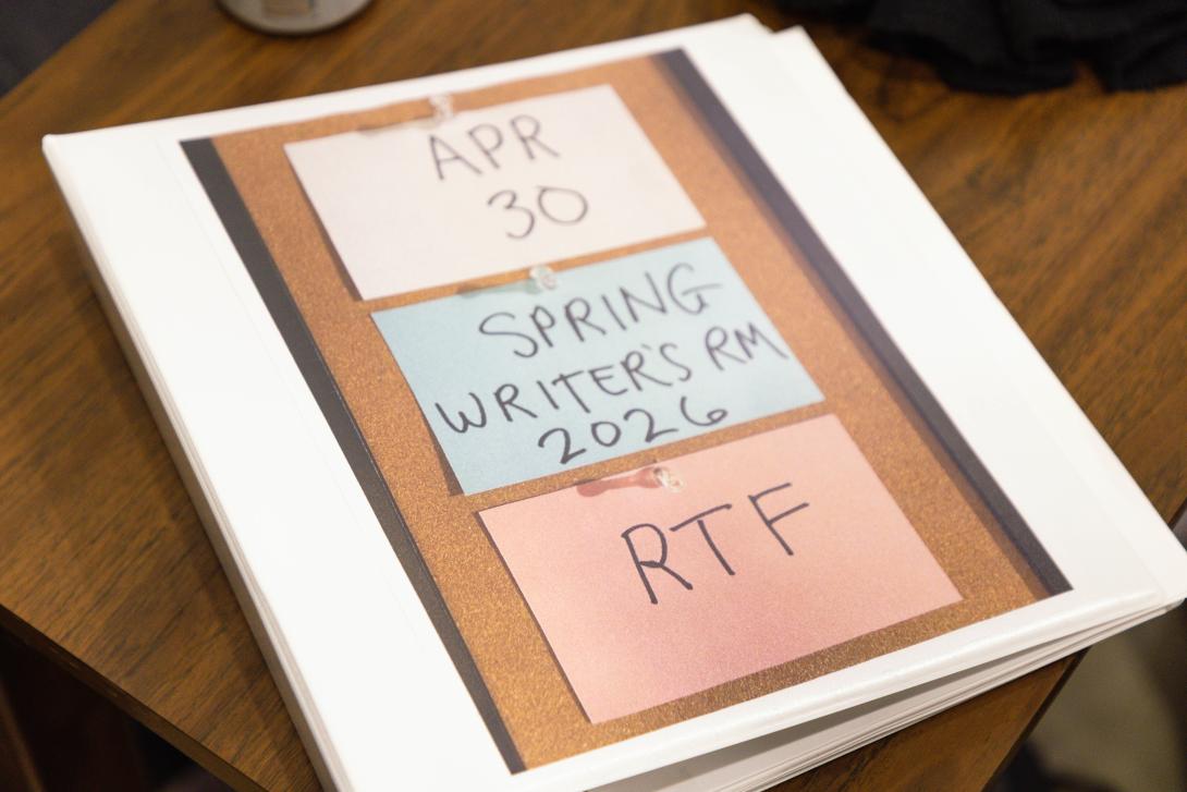 Writers Room SNL-style note cards